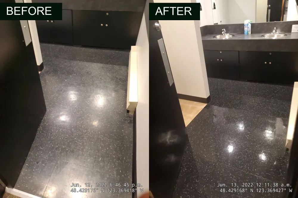  Another angle of office floor after cleaning